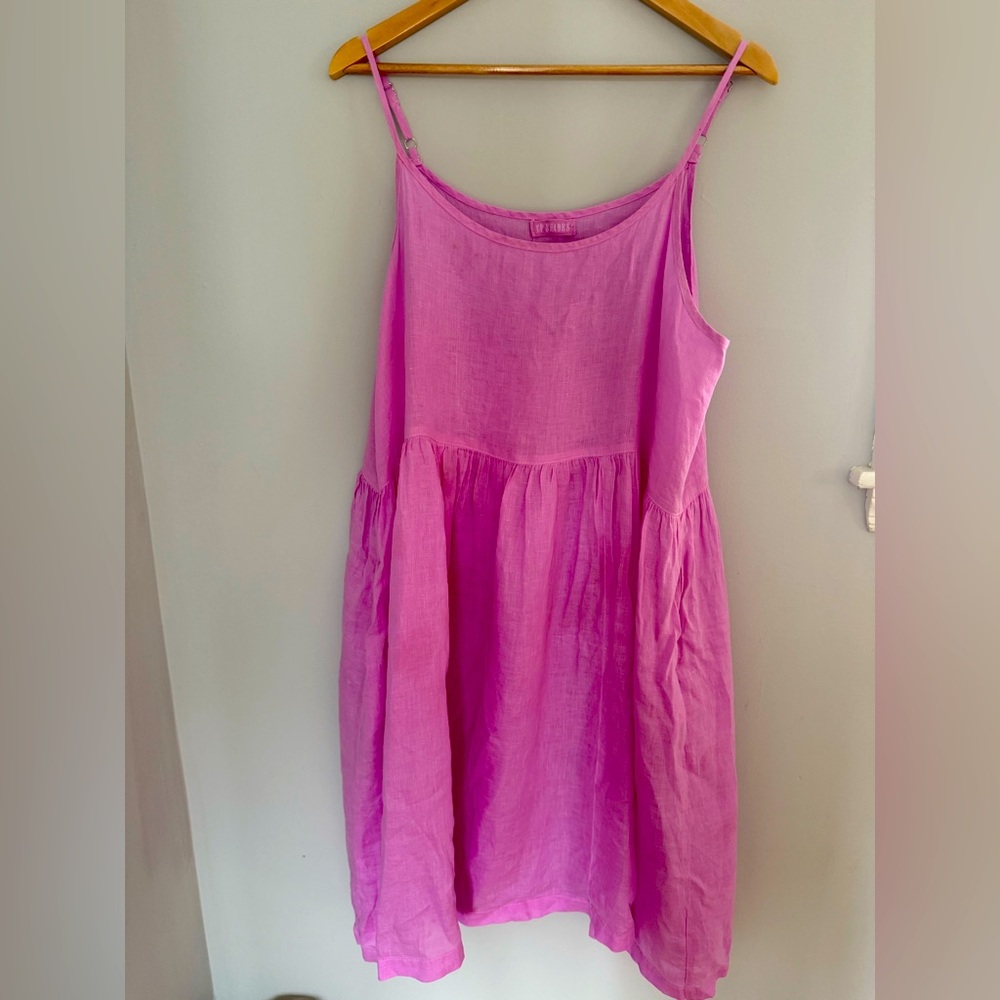 CP Shades Pink Linen Dress